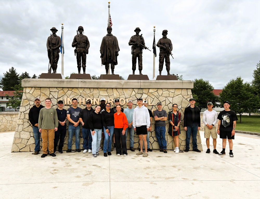 Fort McCoy executive officer leads Commemorative Area tour for Army Reserve Soldiers
