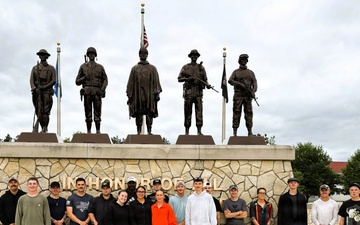 Fort McCoy executive officer leads Commemorative Area tour for Army Reserve Soldiers