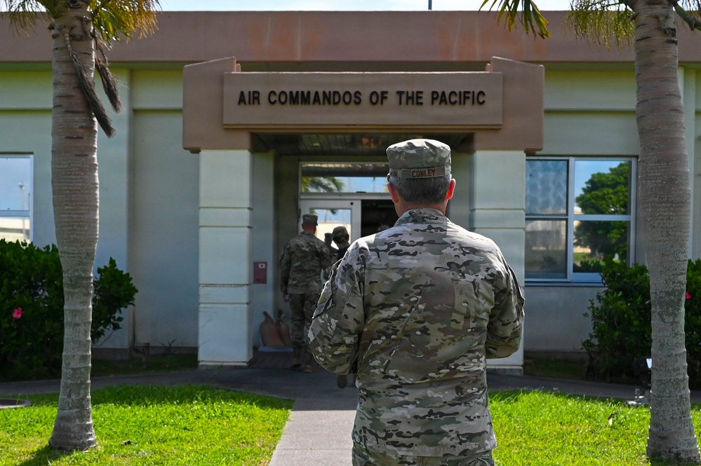 COMAFSOC Command Team visits Kadena Air Base