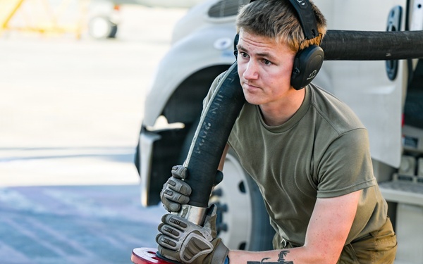 Filling the tank: Fuels Airmen support tactical airlift in CENTCOM