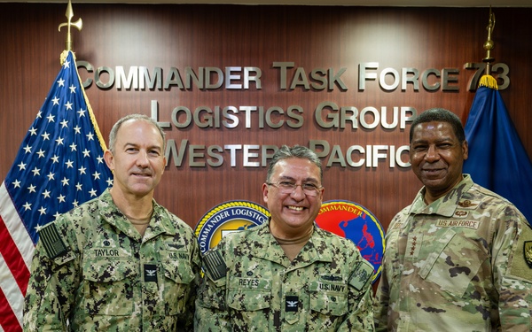 U.S. Air Force Gen. Randall Reed, commander of U.S. Transportation Command visits COMLOG WESTPAC and MSC Far East