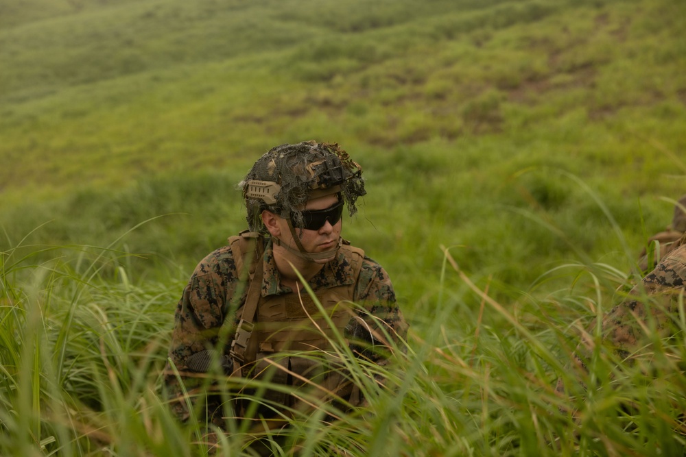 HIJUDAI MANEUVER AREA. OITA, JAPAN – U.S. Marines with 12th LCT conduct a bilateral range during exercise Resolute Dragon 26