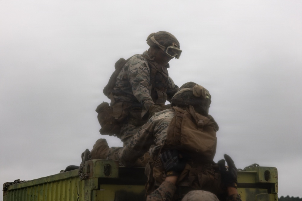 HIJUDAI MANEUVER AREA, OITA, JAPAN – U.S. Marines with 12th Marine Littoral Regiment Execute Bilateral Helicopter Support Team Drills During Exercise Resolute Dragon 26