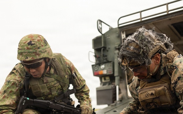 HIJUDAI MANEUVER AREA. OITA, JAPAN – U.S. Marines with 12th LCT conduct a bilateral range during exercise Resolute Dragon 26