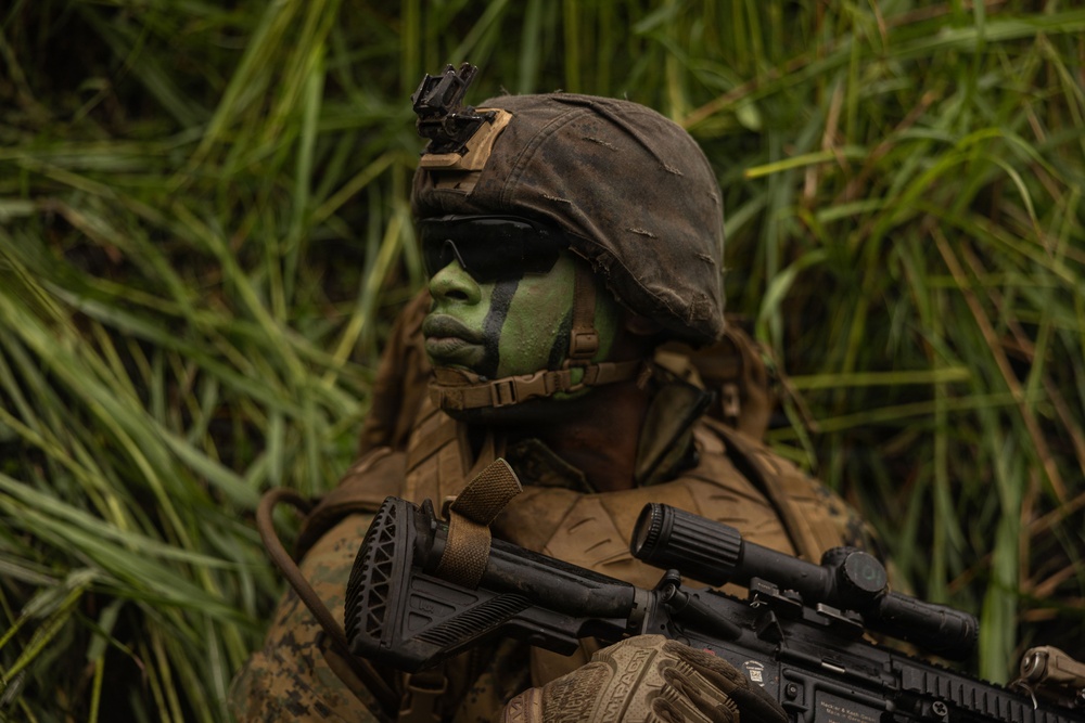 HIJUDAI MANEUVER AREA. OITA, JAPAN – U.S. Marines with 12th LCT conduct a bilateral range during exercise Resolute Dragon 26