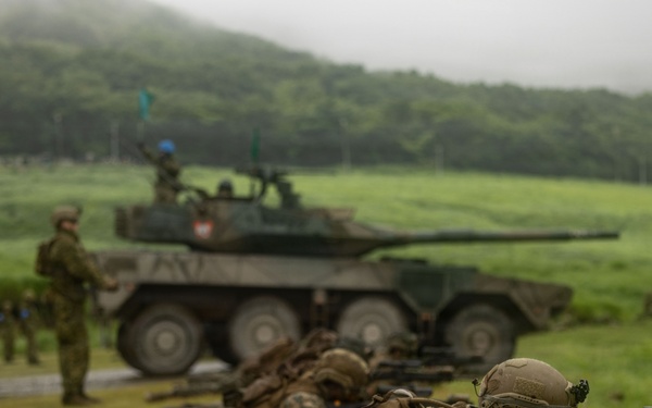 HIJUDAI MANEUVER AREA. OITA, JAPAN – U.S. Marines with 12th LCT conduct a bilateral range during exercise Resolute Dragon 26