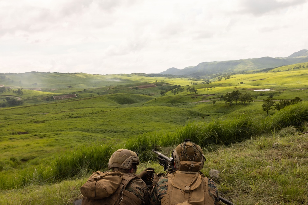 HIJUDAI MANEUVER AREA. OITA, JAPAN – U.S. Marines with 12th LCT conduct a bilateral range during exercise Resolute Dragon 26