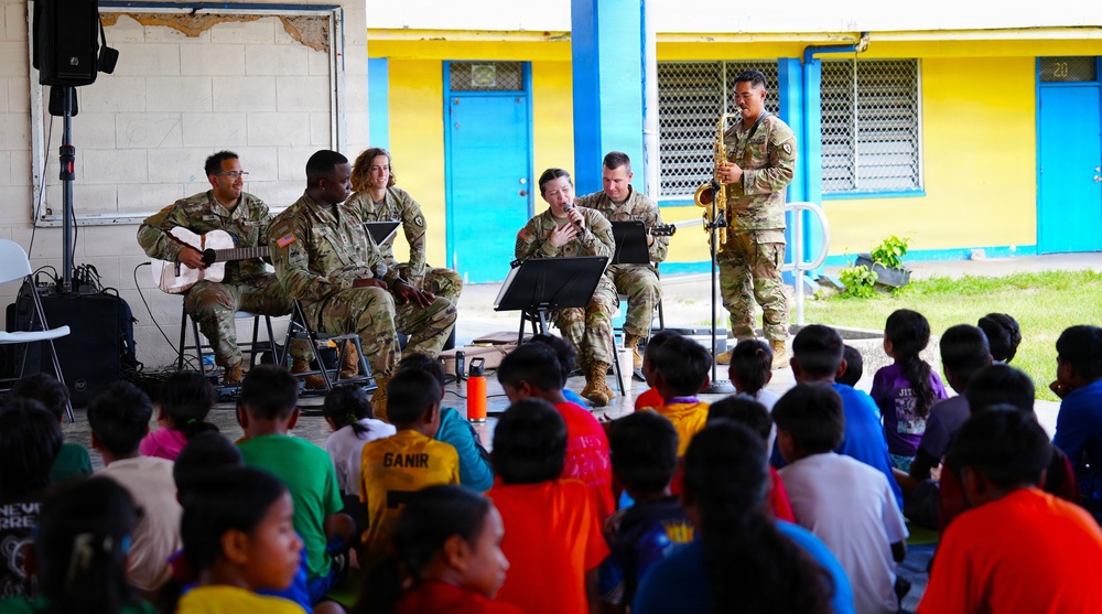 U.S. Army 25th Infantry Division band spreads the joy of music throughout the Republic of Marshall Islands
