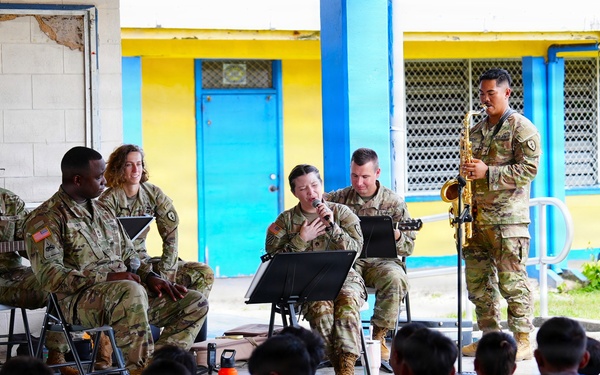 U.S. Army 25th Infantry Division band spreads the joy of music throughout the Republic of Marshall Islands