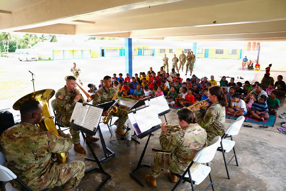 U.S. Army 25th Infantry Division band spreads the joy of music throughout the Republic of Marshall Islands