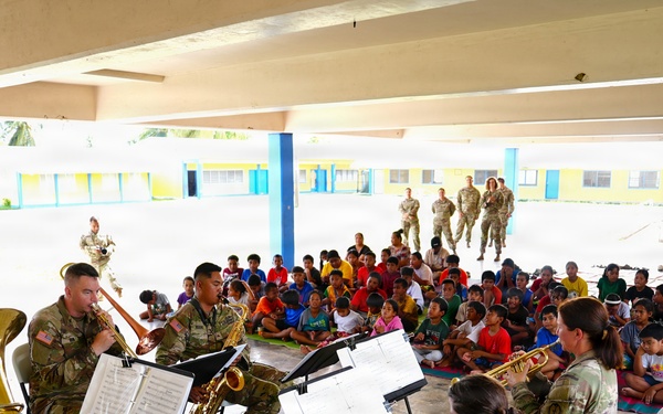 U.S. Army 25th Infantry Division band spreads the joy of music throughout the Republic of Marshall Islands