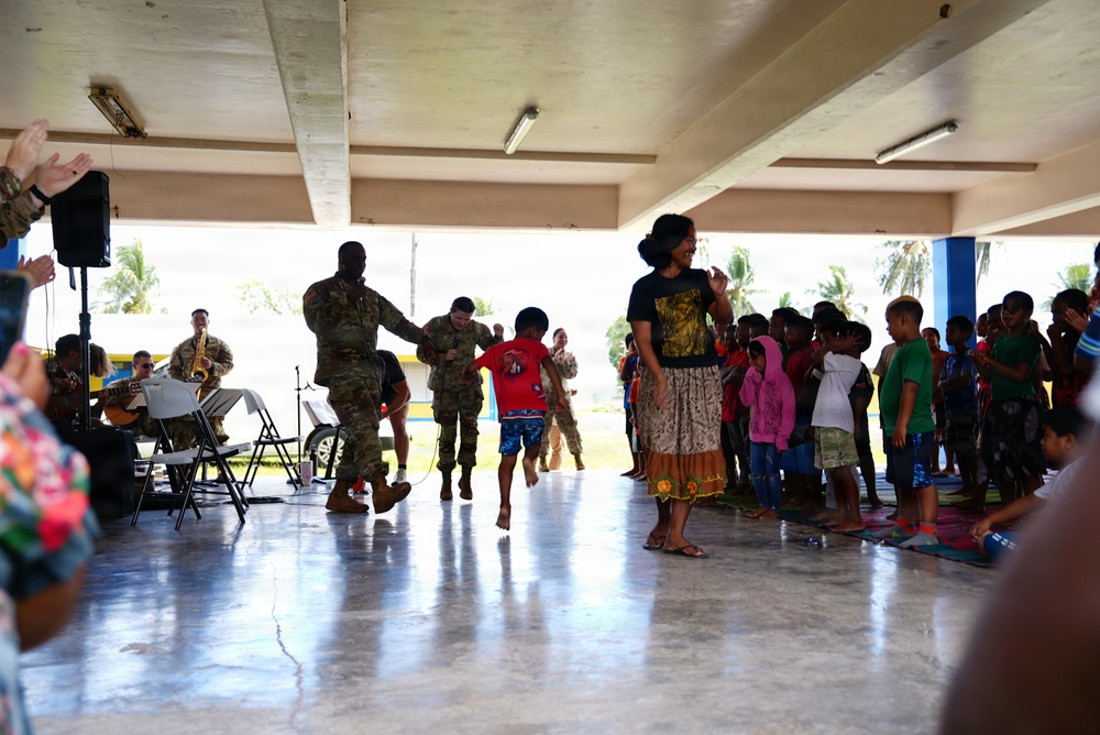 U.S. Army 25th Infantry Division band spreads the joy of music throughout the Republic of Marshall Islands