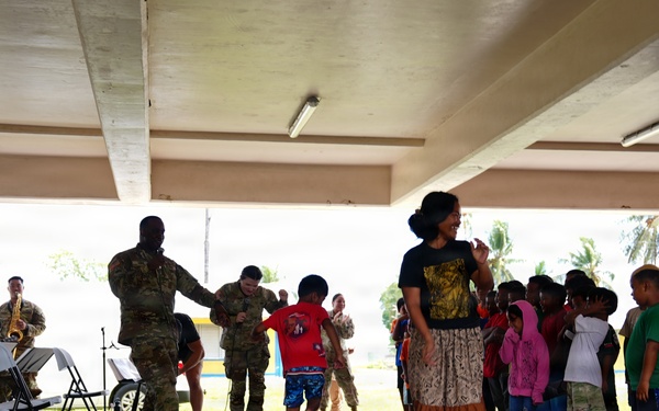 U.S. Army 25th Infantry Division band spreads the joy of music throughout the Republic of Marshall Islands