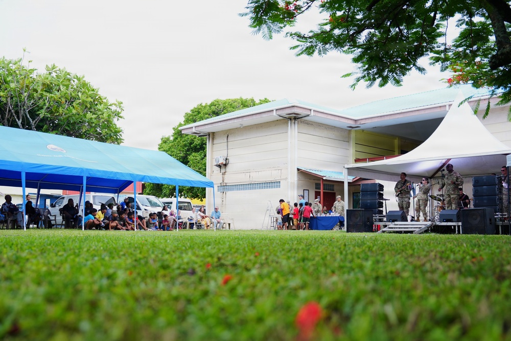 U.S. Army 25th Infantry Division band spreads the joy of music throughout the Republic of Marshall Islands