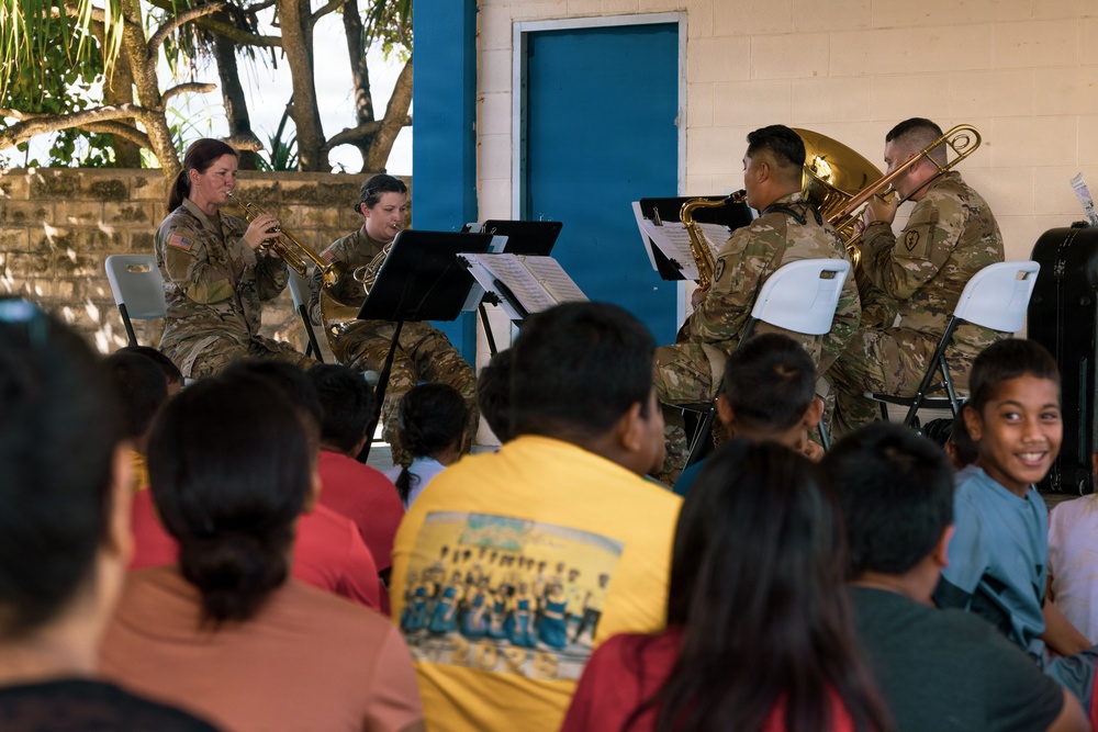 U.S. Army 25th Infantry Division band spreads the joy of music throughout the Republic of Marshall Islands