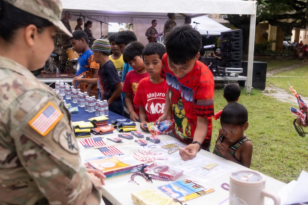 U.S. Army 25th Infantry Division band spreads the joy of music throughout the Republic of Marshall Islands