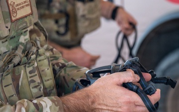 Security Forces K-9 Personnel train with medical team