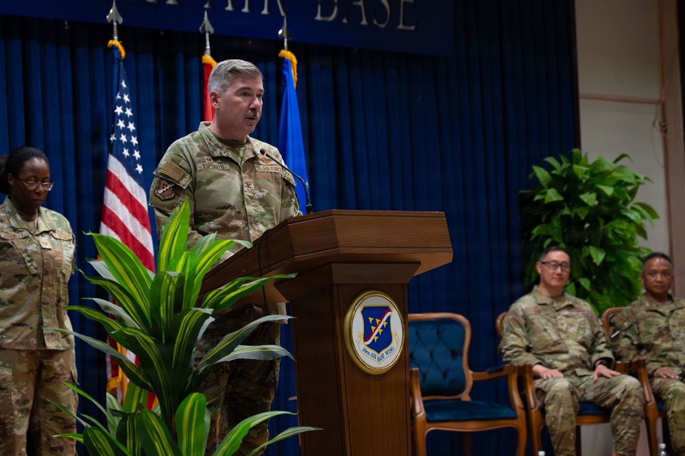 39th Mission Support Group Change of Command ceremony