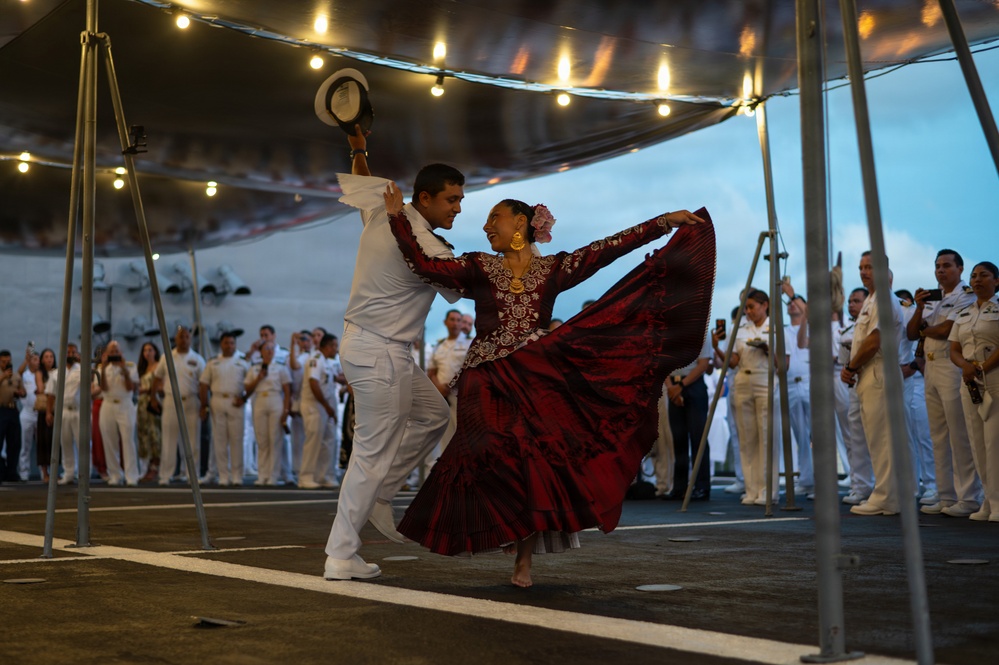 Peruvian Navy hosts reception aboard BAP Pisco (AMP156) during RIMPAC 2026