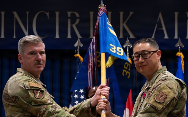 39th Mission Support Group Change of Command ceremony
