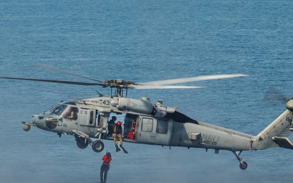 USS Mount Whitney, HSC-28 Conduct SAR Training in Baltic Sea