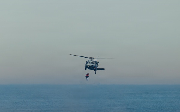 USS Mount Whitney, HSC-28 Conduct SAR Training in Baltic Sea