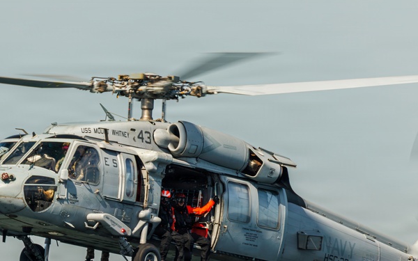 USS Mount Whitney, HSC-28 Conduct SAR Training in Baltic Sea