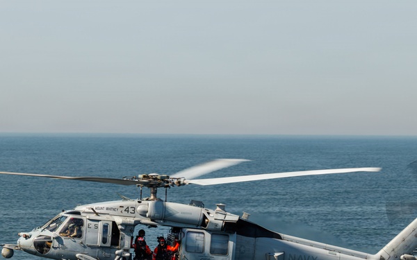 USS Mount Whitney, HSC-28 Conduct SAR Training in Baltic Sea