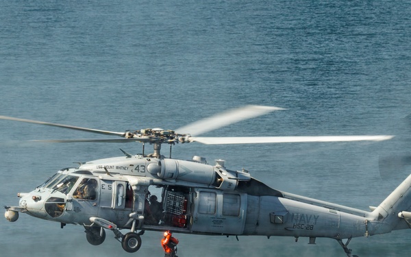 USS Mount Whitney, HSC-28 Conduct SAR Training in Baltic Sea