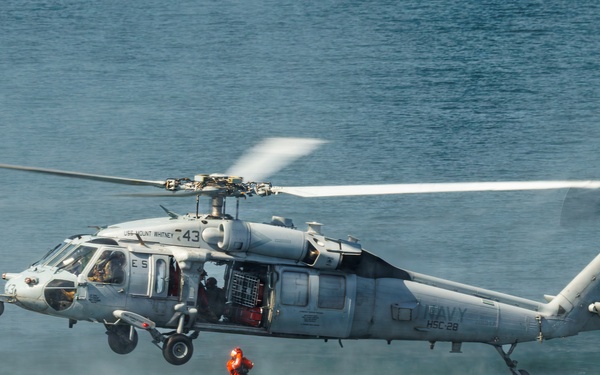 USS Mount Whitney, HSC-28 Conduct SAR Training in Baltic Sea