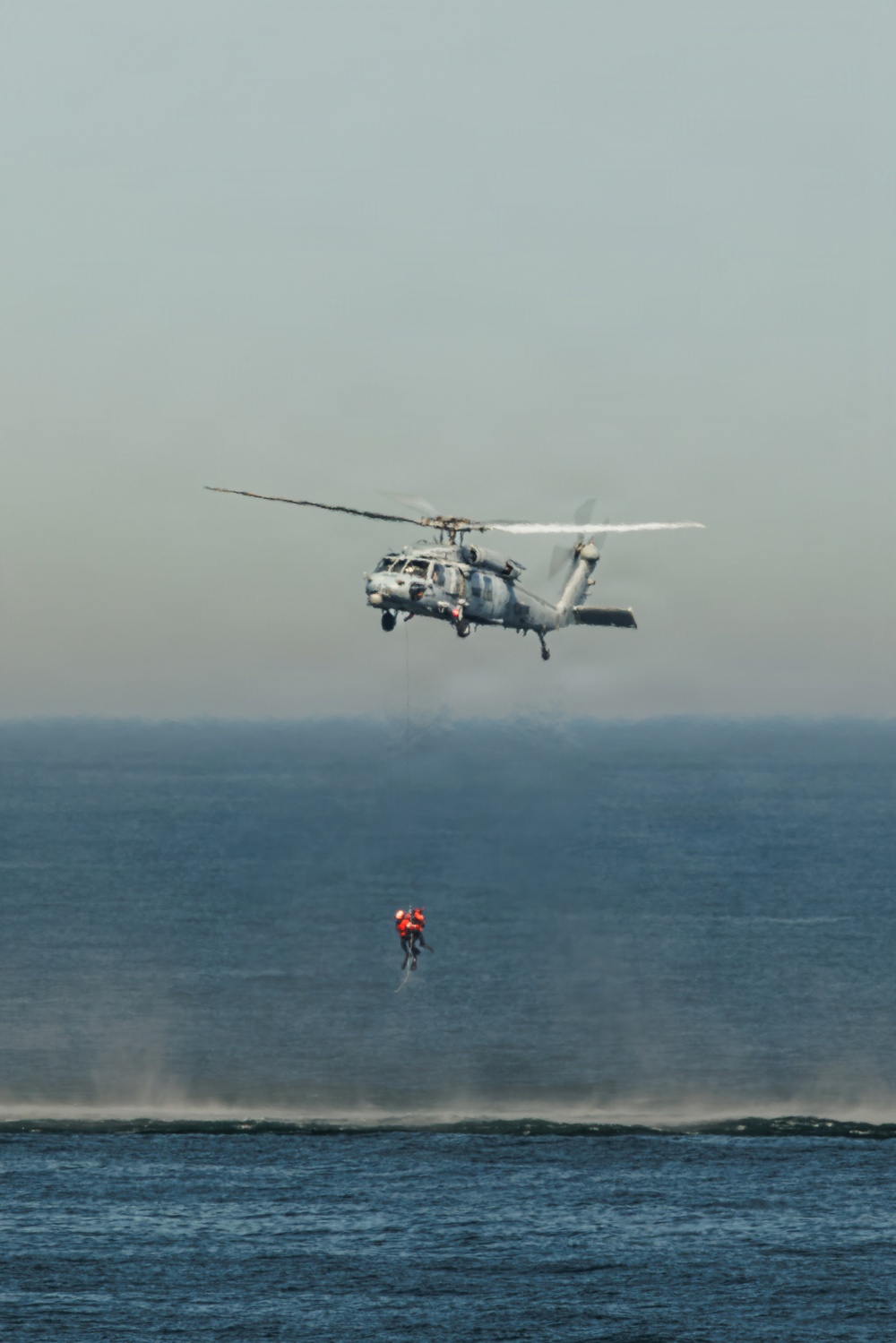 USS Mount Whitney, HSC-28 Conduct SAR Training in Baltic Sea
