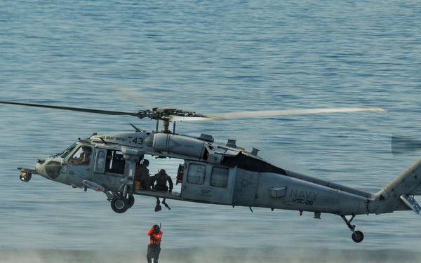 USS Mount Whitney, HSC-28 Conduct SAR Training in Baltic Sea