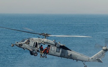 USS Mount Whitney, HSC-28 Conduct SAR Training in Baltic Sea