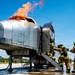 134 CES Firefighters Attack Flames in Korea