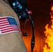 134 CES Firefighters Attack Flames in Korea