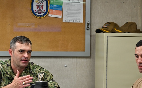 SWSC CO Visits USS Wichita