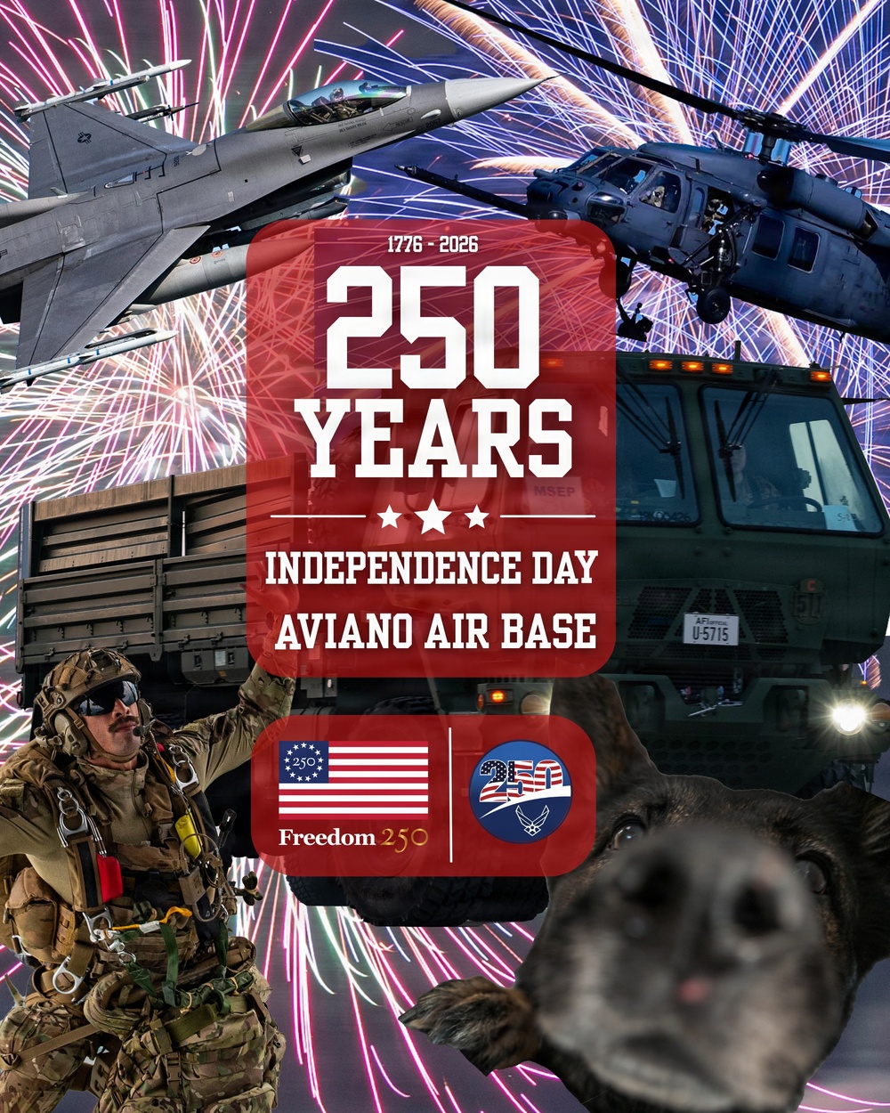 Aviano AB celebrates 250 years of American Indepedence
