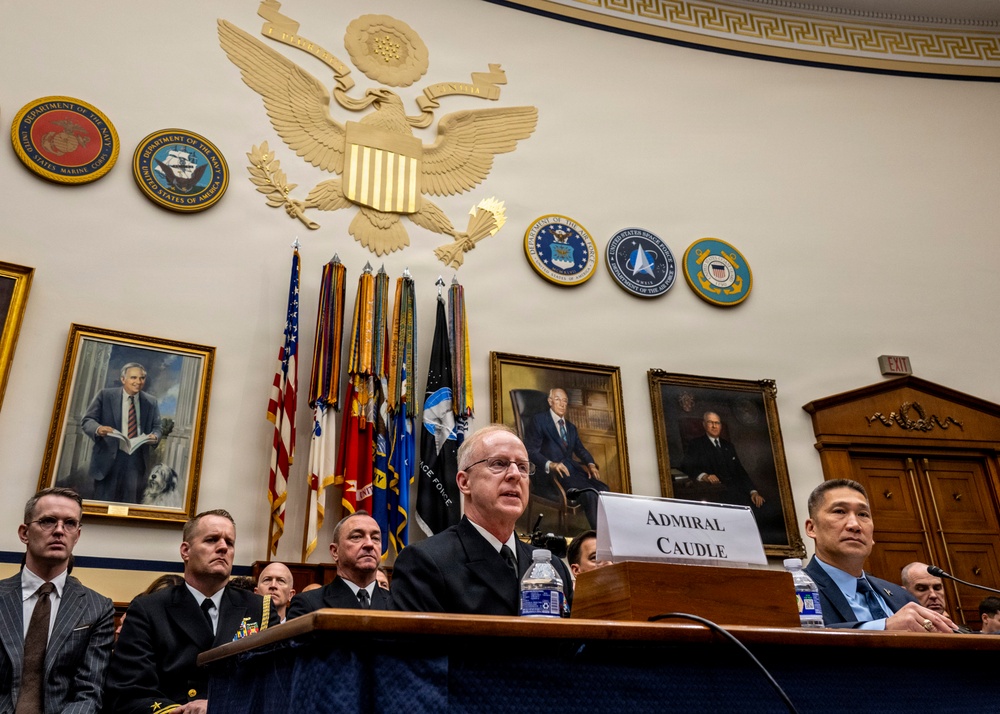 CNO testifies at House Armed Services Committee.