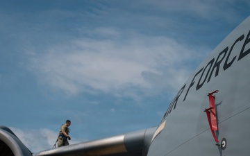 On the flightline with AMXS