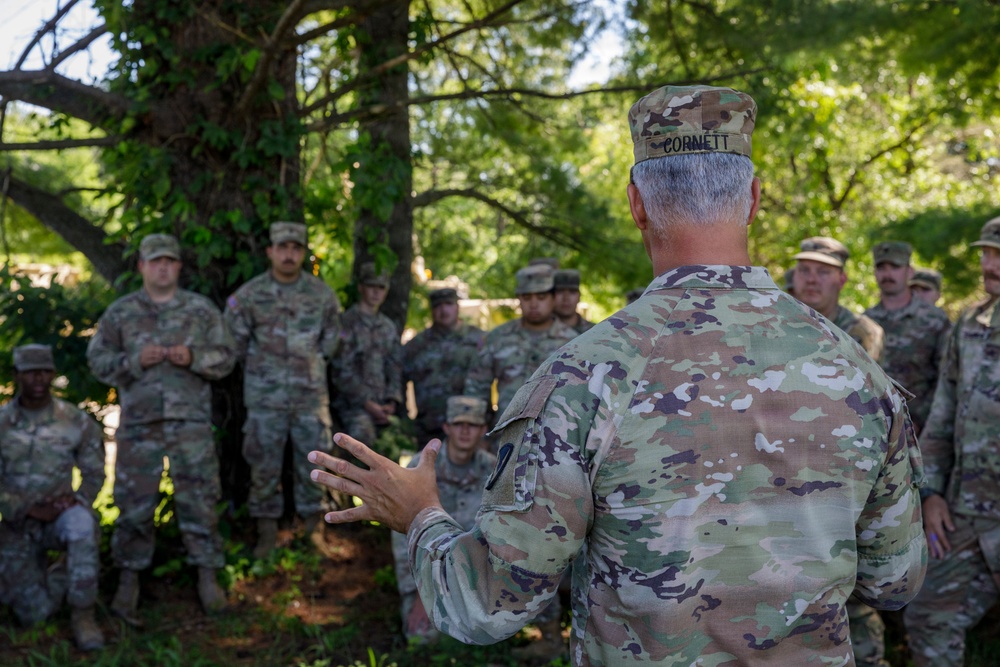 Col. Aaron Cornett Addresses the 1032nd Transportation Company
