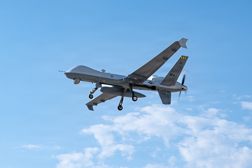 MQ-9 Reaper takes off from Nellis AFB