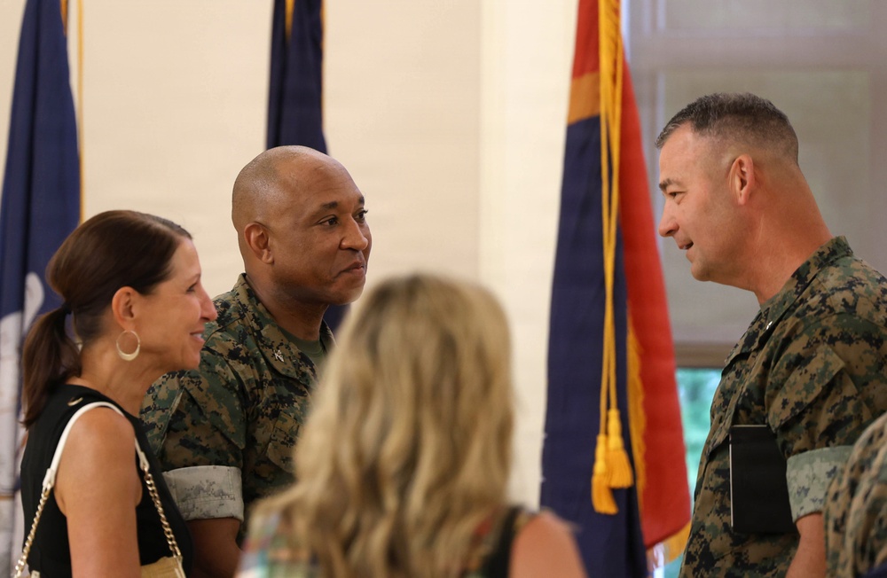 2nd MEB bids farewell to outgoing commanding officer Col. Roe S. Lemons Jr., welcomes new commanding general Brig. Gen. Robert S. Weiler