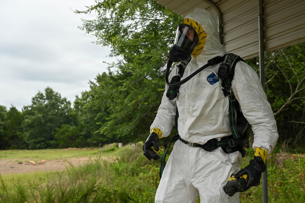 EOD Conducts a Weapon of Mass Destruction Training at LRAFB