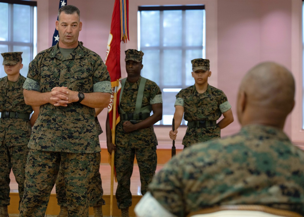 2nd MEB bids farewell to outgoing commanding officer Col. Roe S. Lemons Jr., welcomes new commanding general Brig. Gen. Robert S. Weiler