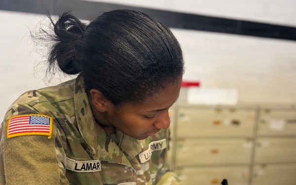 Fort Campbell Soldier Processes Medical Supply Shipment