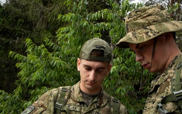 U.S., Romanian and Croatian forces conduct land navigation training in Poland