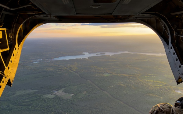 SCARNG Chinook supports special operations freefall training