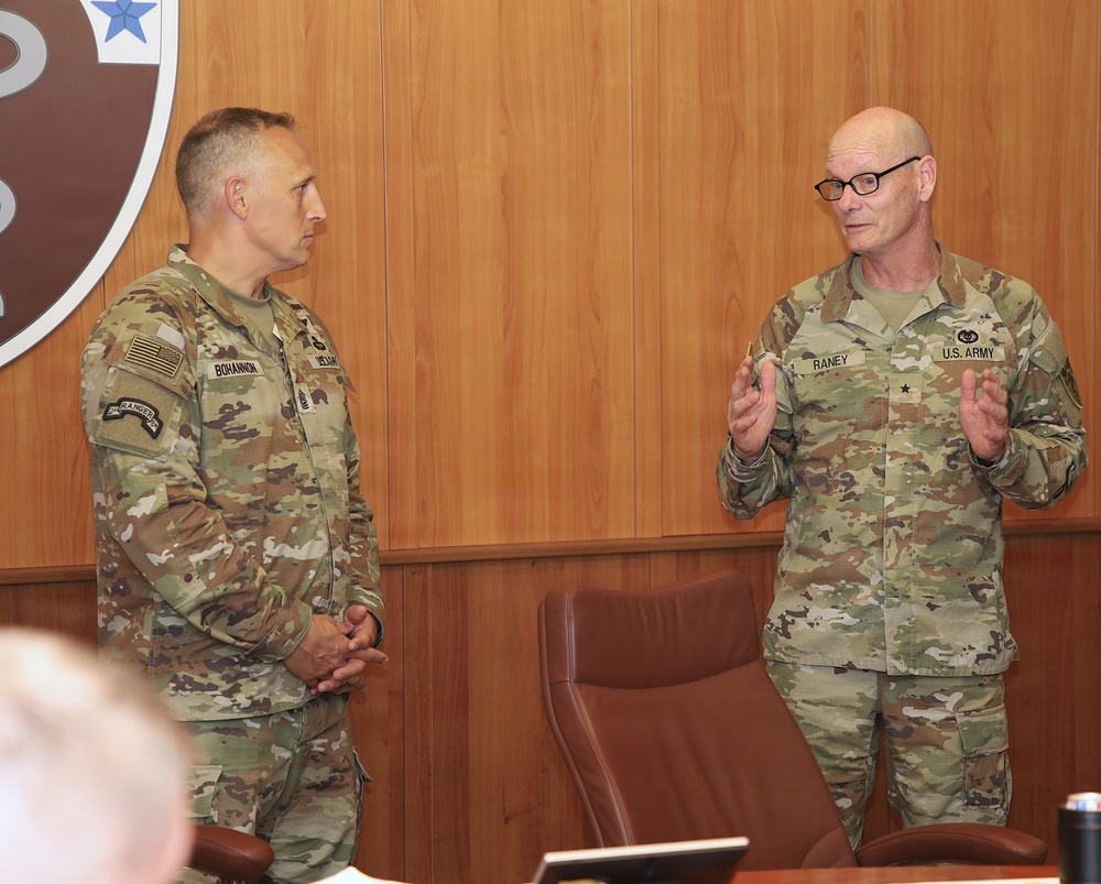 Incoming V Corps Command Sgt. Maj. visits the 68th Theater Medical Command