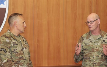 Incoming V Corps Command Sgt. Maj. visits the 68th Theater Medical Command