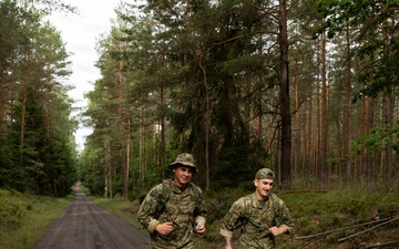 U.S., Romanian and Croatian forces conduct land navigation training in Poland